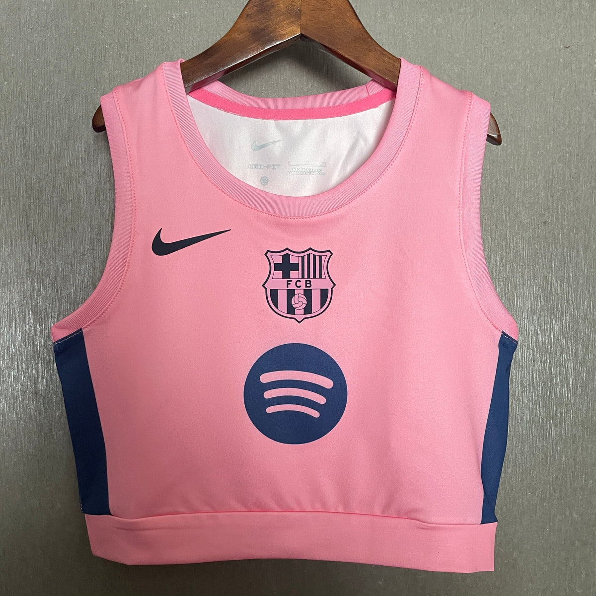 Crop Top Barcelone Rose et Bleu 2025/2026