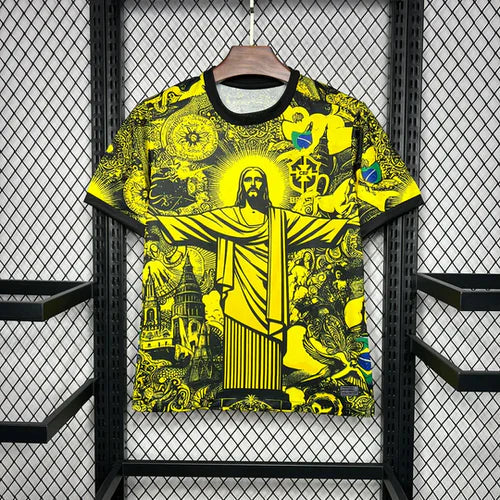 Maillot Brésil Christ Concept Jaune 24/25