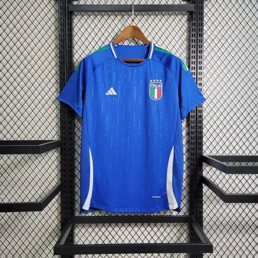 Maillot Italie Domicile Bleu et Blanc 24/25