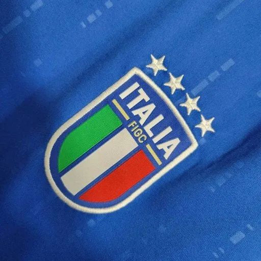 Maillot Italie Domicile Bleu et Blanc 24/25