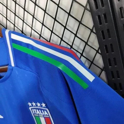 Maillot Italie Domicile Bleu et Blanc 24/25