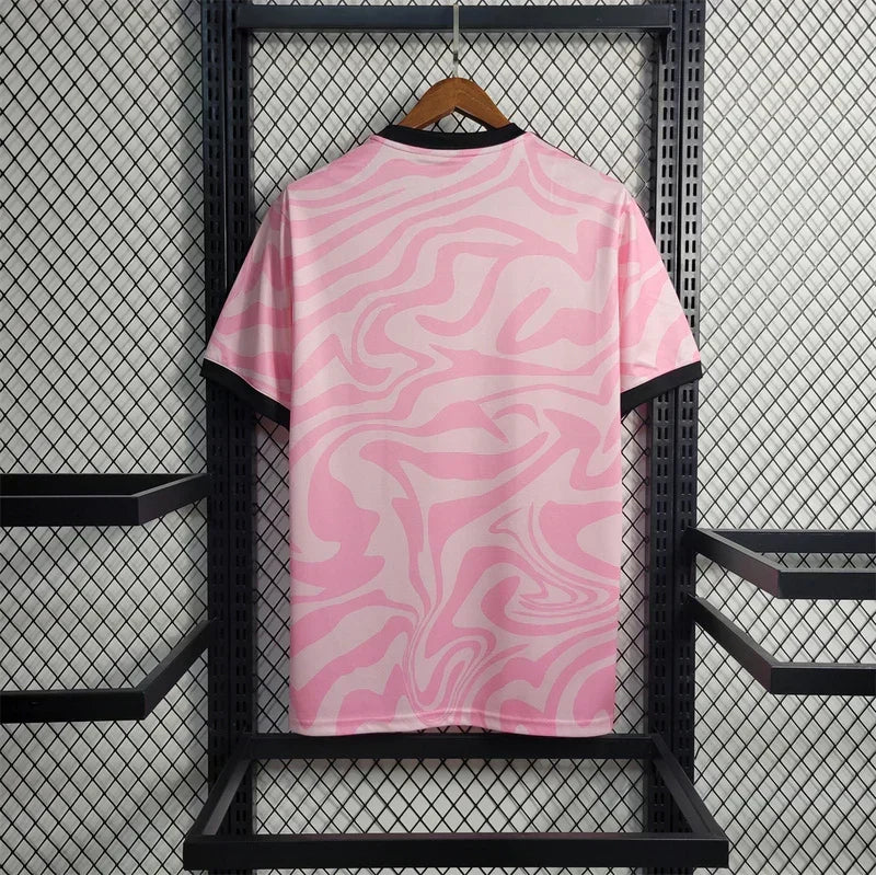 Maillot Flamengo Third Rayé Rose 23/24