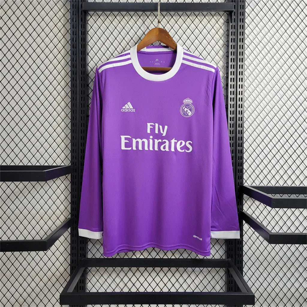 Maillot Real Madrid Retro manches longues Violet 16/17