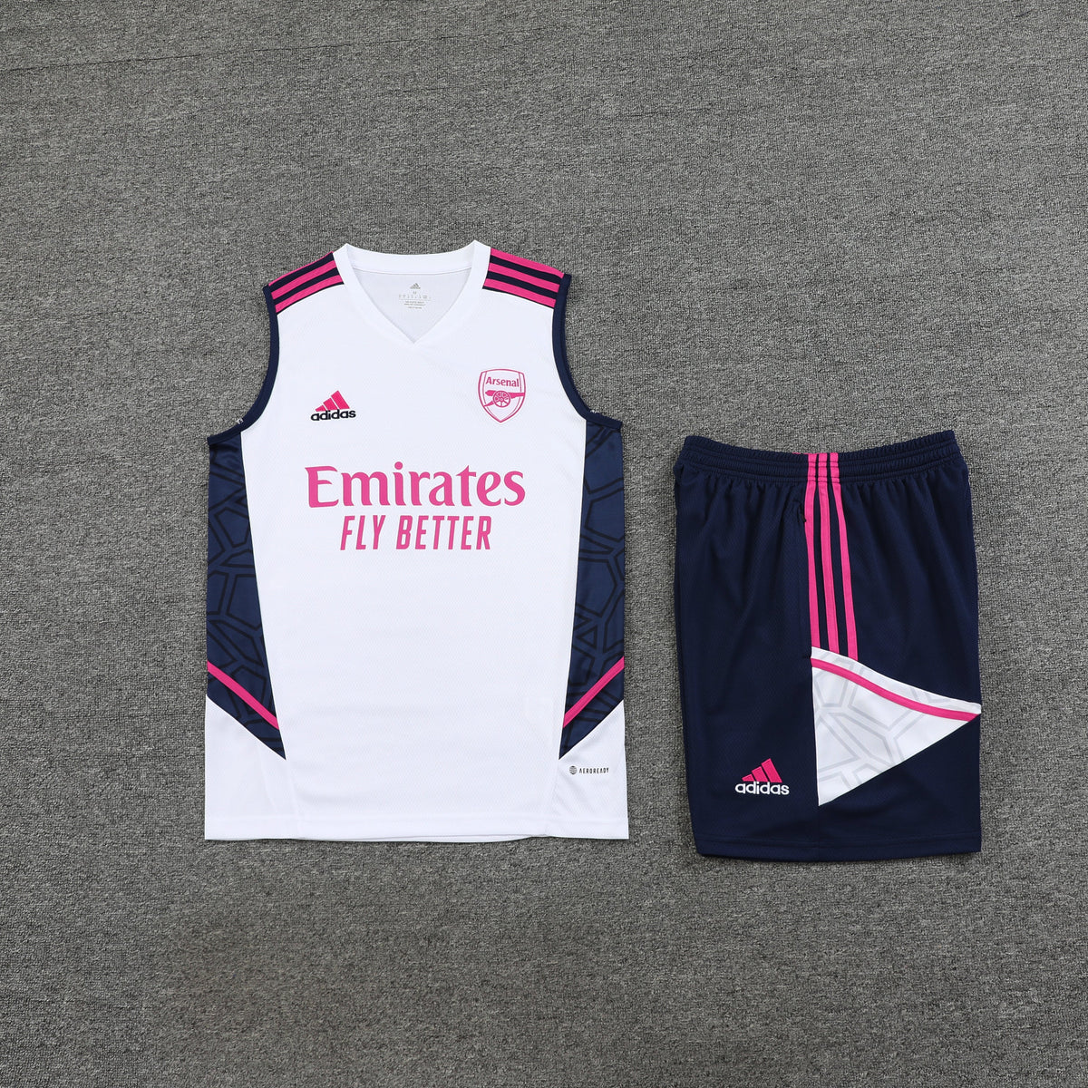 Ensemble Arsenal Rose et Blanc