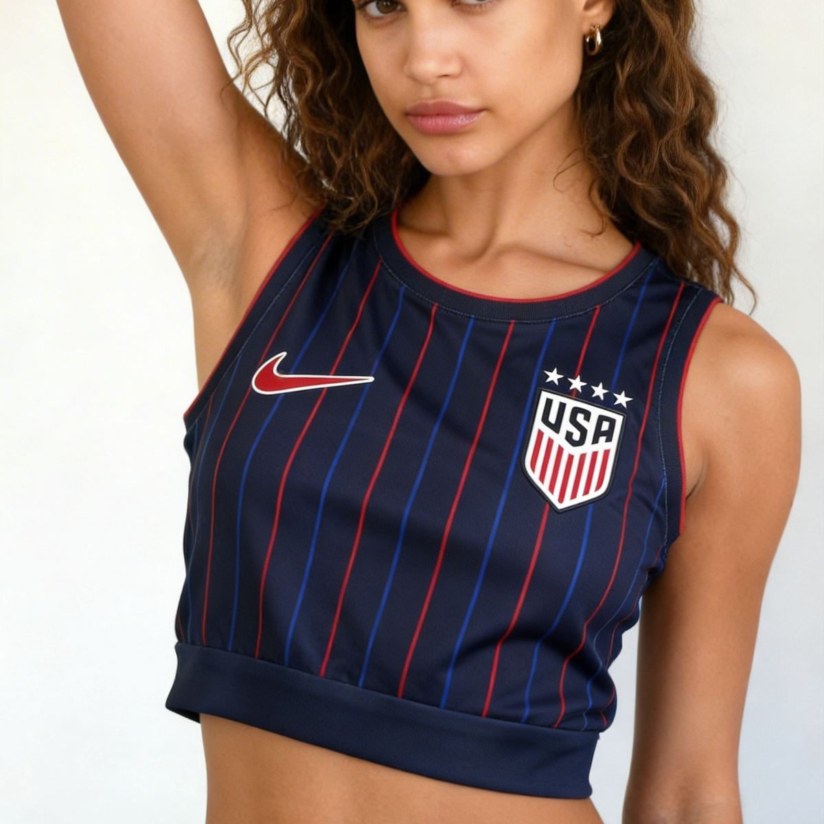 Crop Top USA Bleu 2025/2026