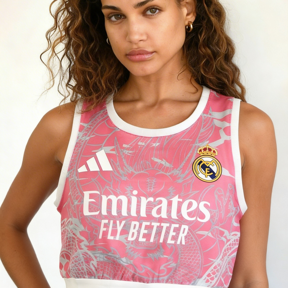 Crop Top Real Madrid Rose 2025/2026