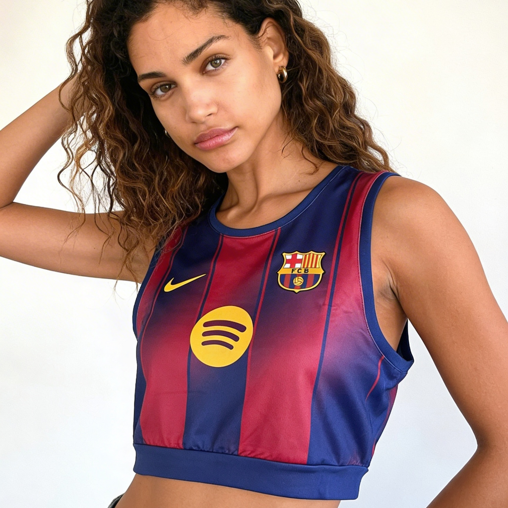Crop Top Barcelone Domicile 2025/2026