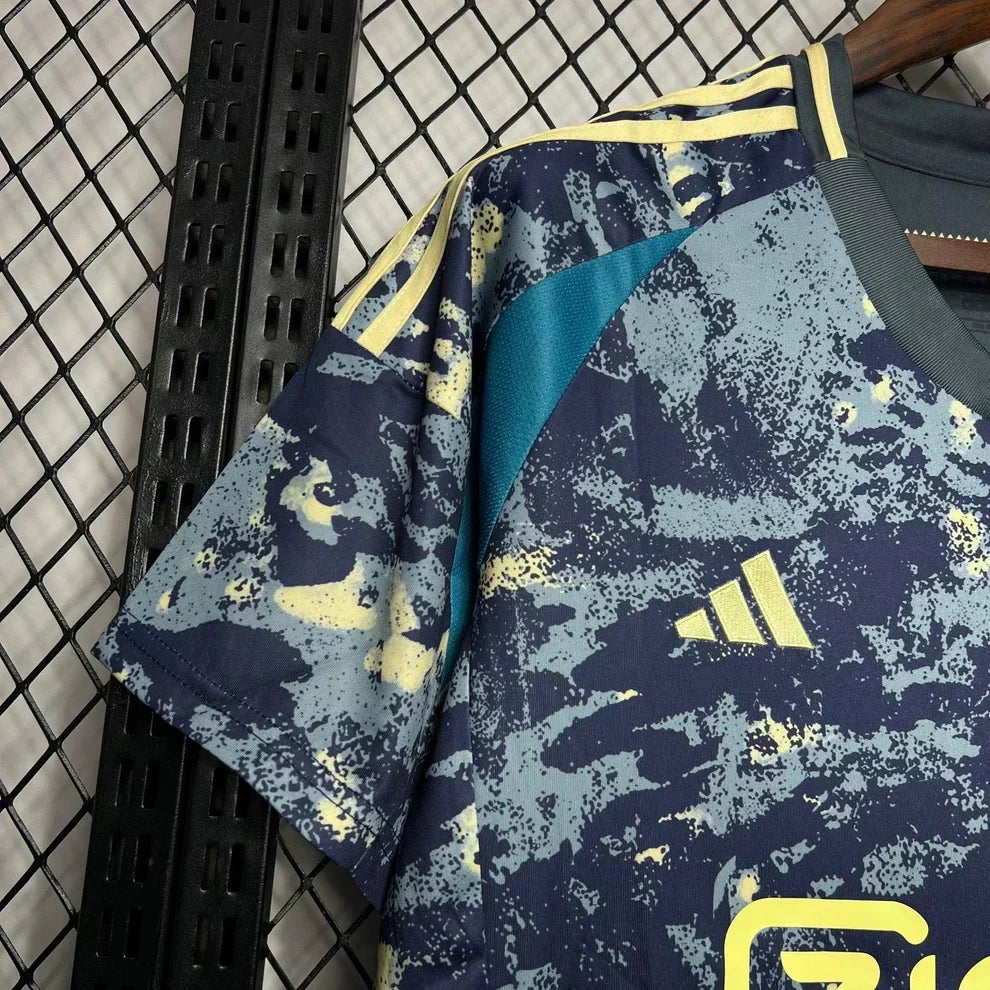 Maillot Ajax Extérieur Jaune et Bleu 24/25