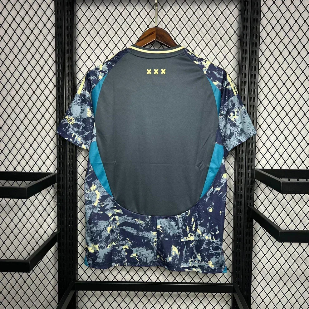 Maillot Ajax Extérieur Jaune et Bleu 24/25