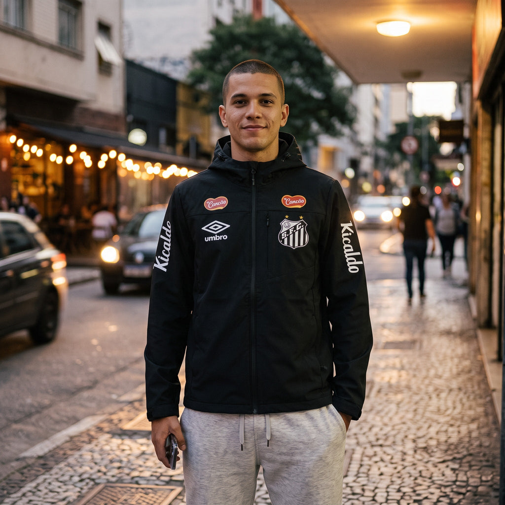 VESTE DE SANTOS NOIR 2025/2026